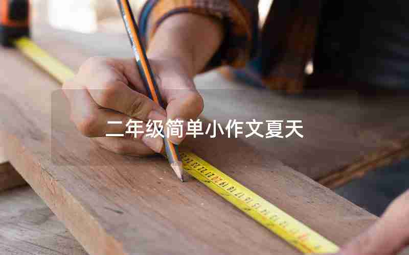 二年级简单小作文夏天