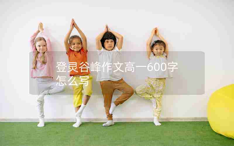 登灵谷峰作文高一600字怎么写