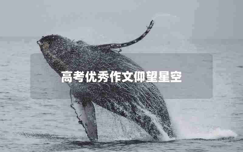 高考优秀作文仰望星空