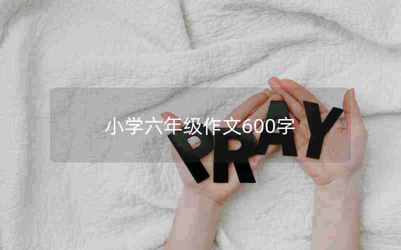 小学六年级作文600字