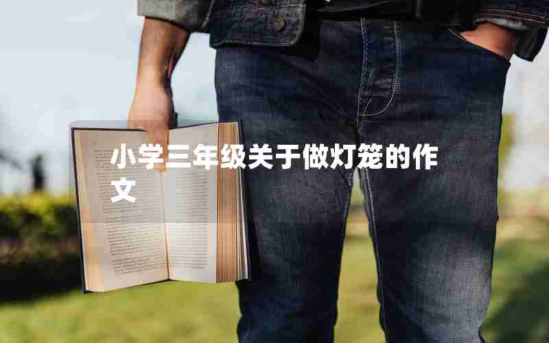 小学三年级关于做灯笼的作文