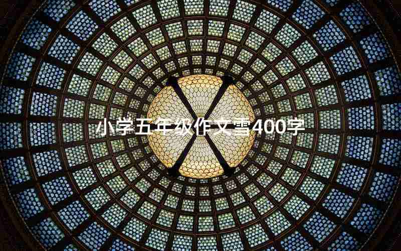 小学五年级作文雪400字