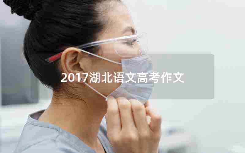 2017湖北语文高考作文