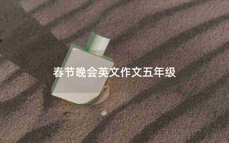 春节晚会英文作文五年级