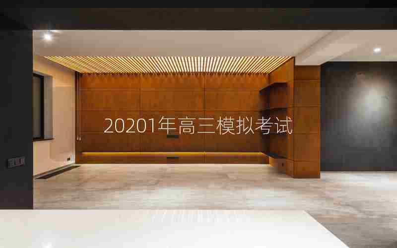 20201年高三模拟考试