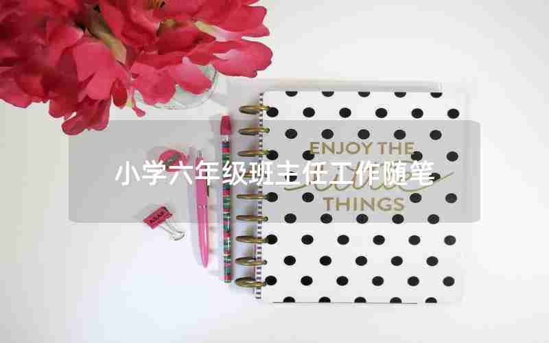 小学六年级班主任工作随笔