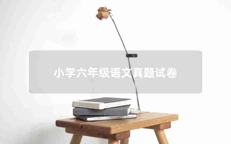 小学六年级语文真题试卷