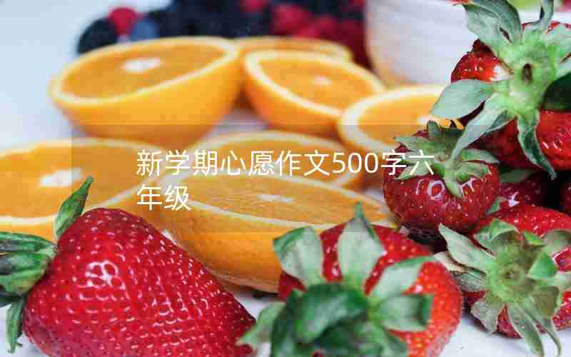 新学期心愿作文500字六年级