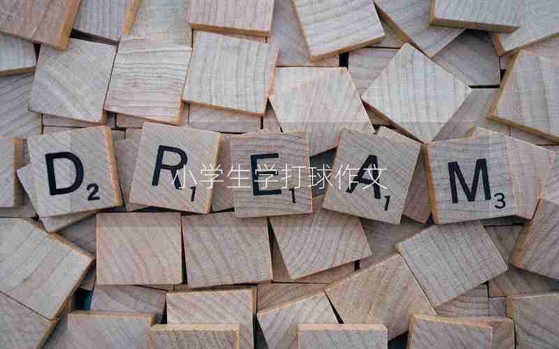 小学生学打球作文