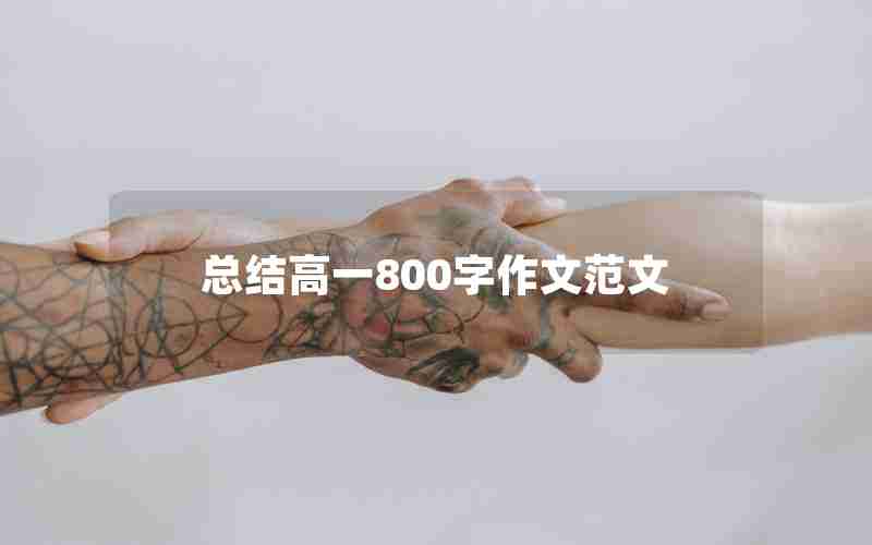 总结高一800字作文范文