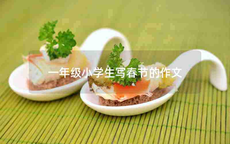 一年级小学生写春节的作文