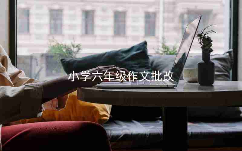 小学六年级作文批改