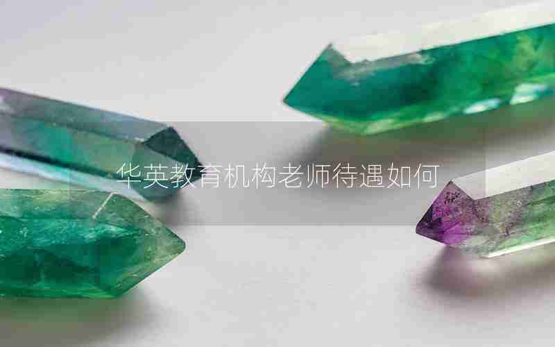 华英教育机构老师待遇如何