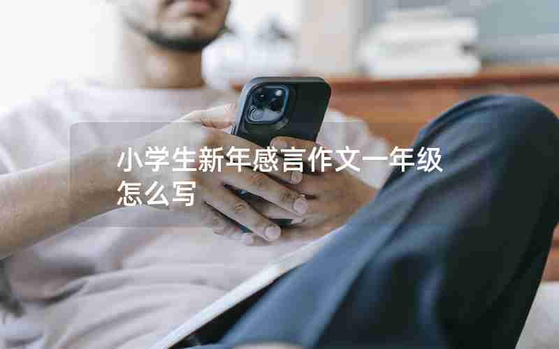 小学生新年感言作文一年级怎么写