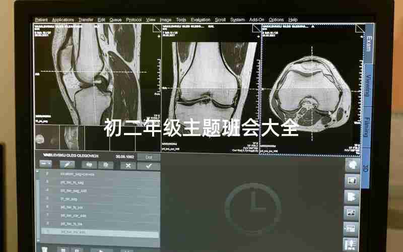 初二年级主题班会大全