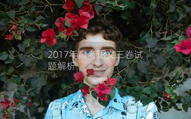 2017年高考语文三卷试题解析