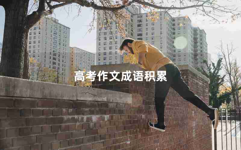 高考作文成语积累