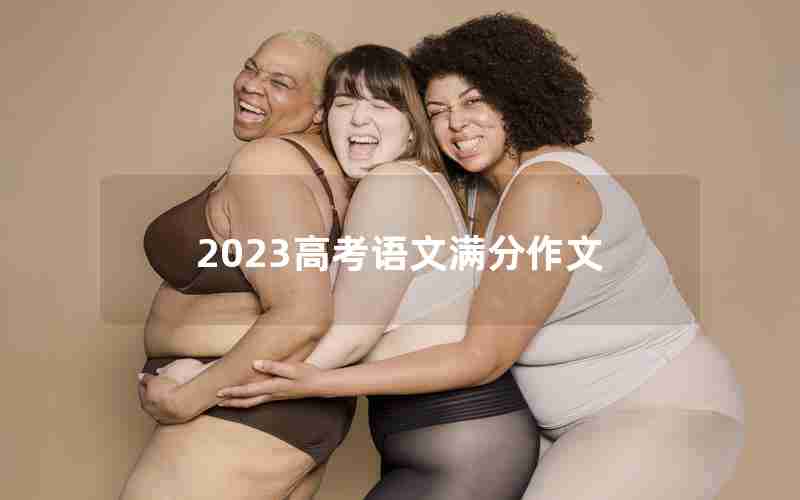 2023高考语文满分作文