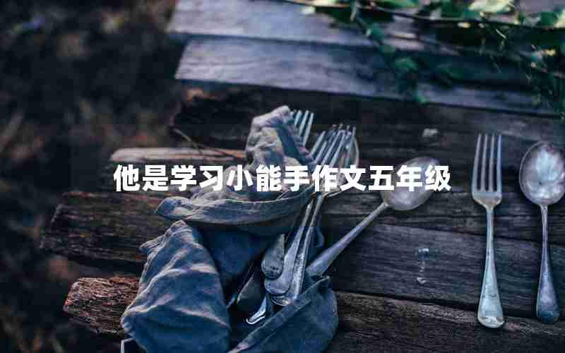 他是学习小能手作文五年级
