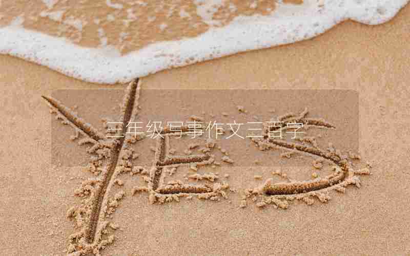 三年级写事作文三百字