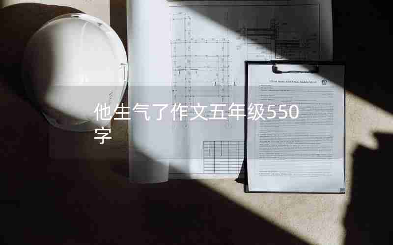 他生气了作文五年级550字