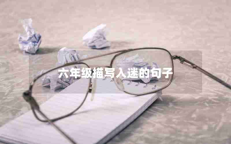 六年级描写入迷的句子