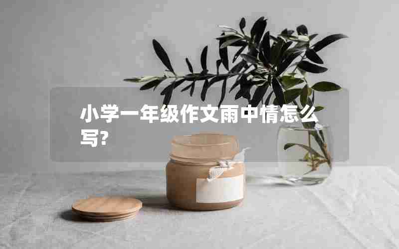 小学一年级作文雨中情怎么写?