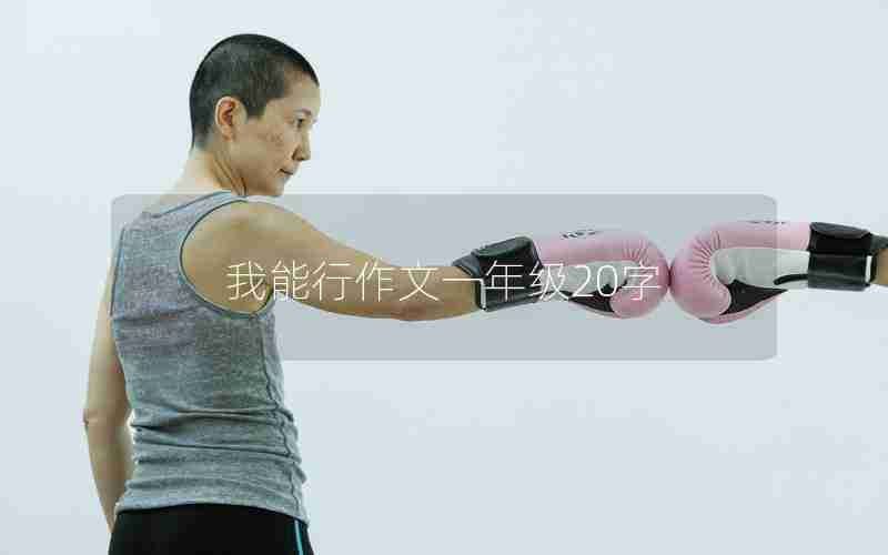 我能行作文一年级20字