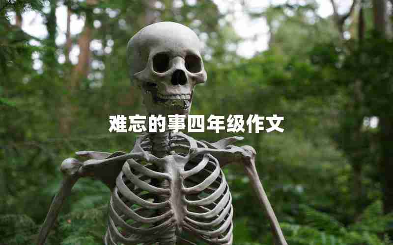 难忘的事四年级作文