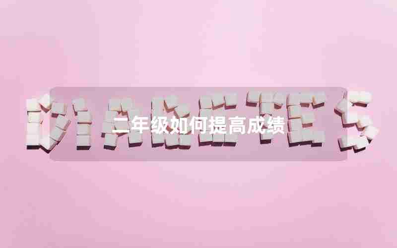 二年级如何提高成绩