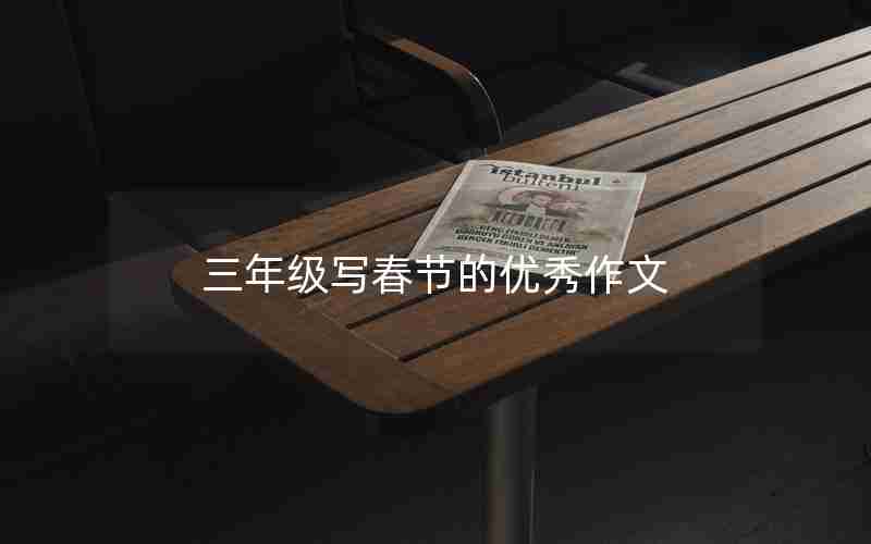 三年级写春节的优秀作文