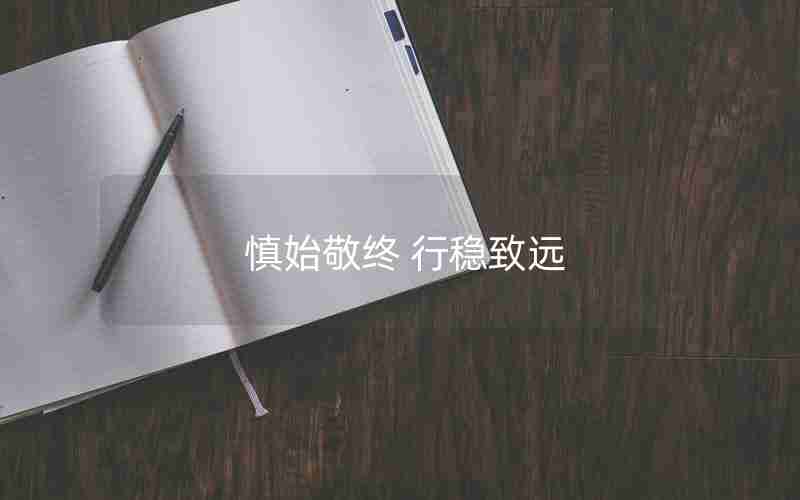  慎始敬终 行稳致远
