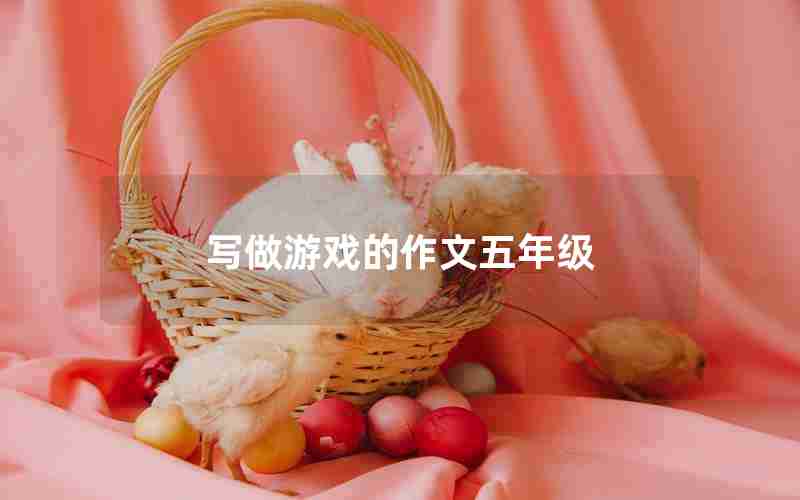 写做游戏的作文五年级