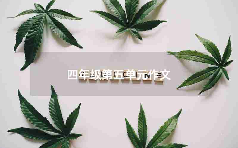 四年级第五单元作文
