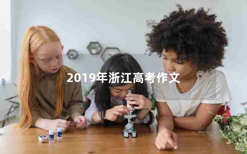 2019年浙江高考作文