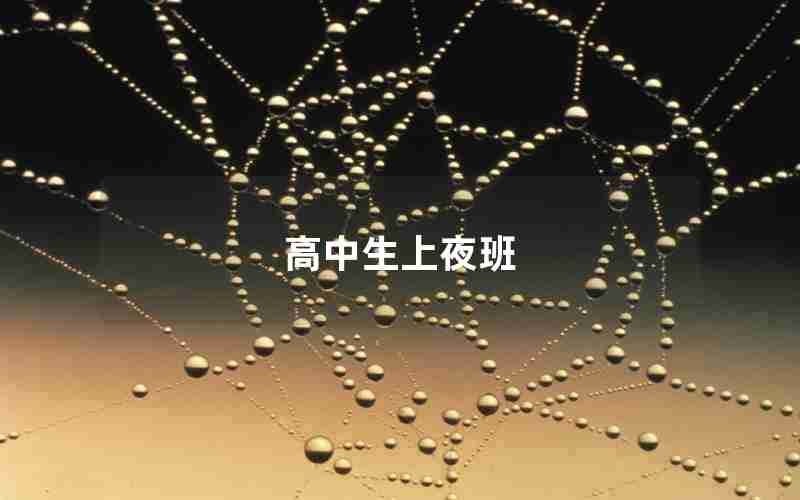 高中生上夜班