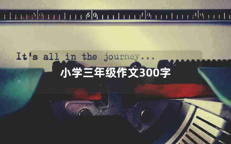 小学三年级作文300字