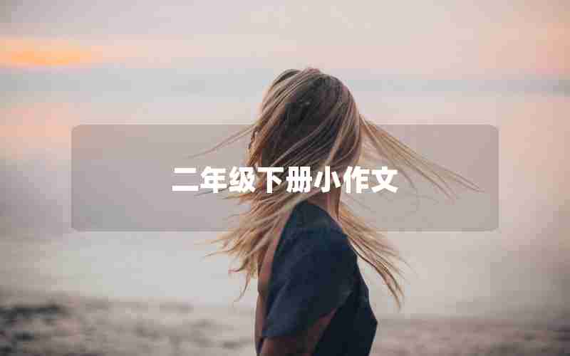 二年级下册小作文