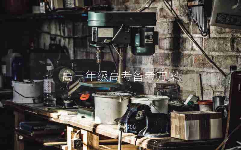 高三年级高考备考方案