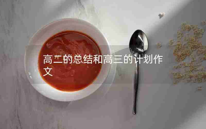 高二的总结和高三的计划作文