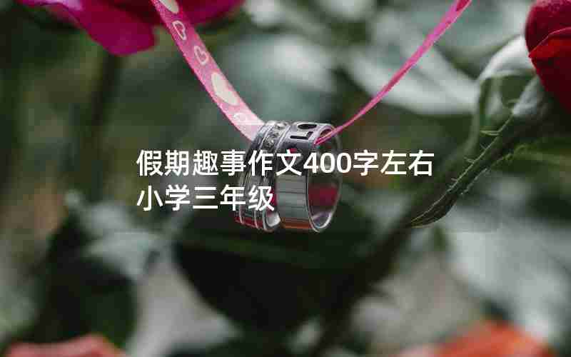 假期趣事作文400字左右小学三年级