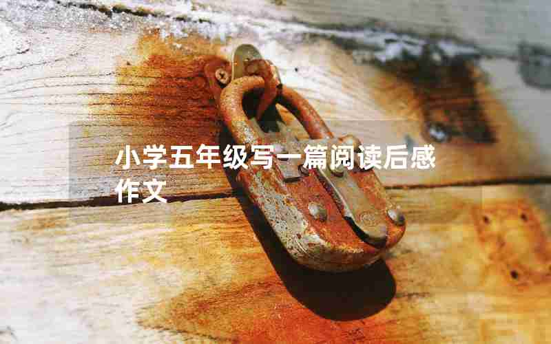 小学五年级写一篇阅读后感作文