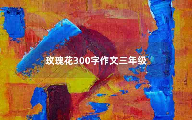 玫瑰花300字作文三年级