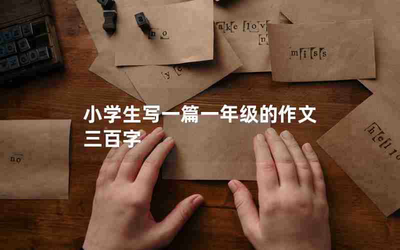 小学生写一篇一年级的作文三百字