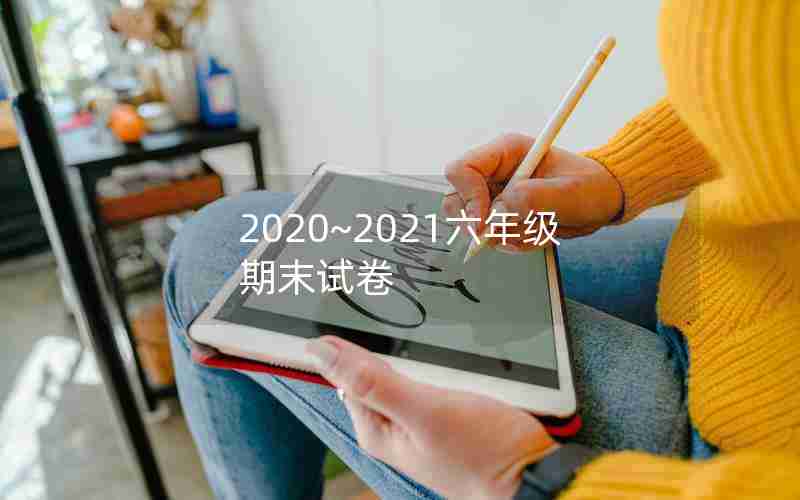 2020~2021六年级期末试卷