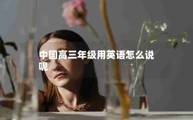 中国高三年级用英语怎么说呢