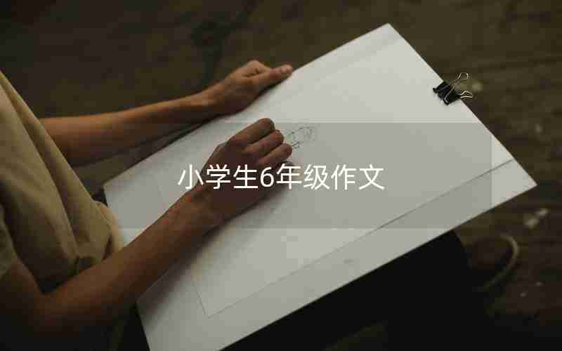 小学生6年级作文