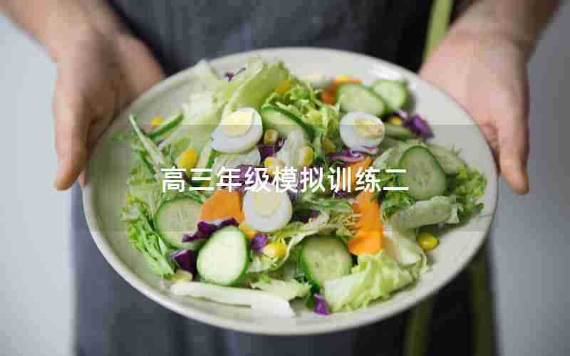 高三年级模拟训练二