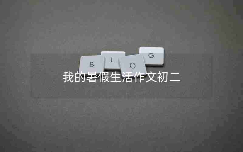 我的暑假生活作文初二