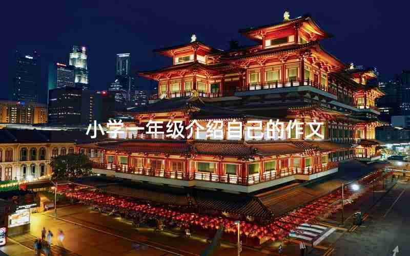 小学一年级介绍自己的作文